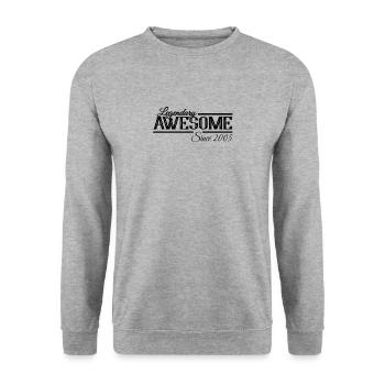 Légendaire Génial Millésime 2005 - Sweat-shirt Unisexe - gris chiné - Devant - Alina (178cm) & Michal (187cm)