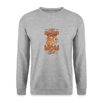 Meilleure mère de dragon barbu de tous les temps - Sweat-shirt Unisexe - gris chiné - Devant - Alina (178cm) & Michal (187cm)