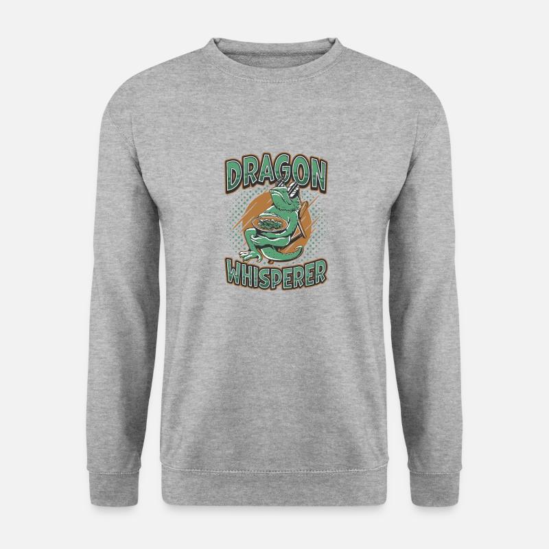 Bearded dragon whisperer, reptile lover - Unisex Sweatshirt - salt & pepper