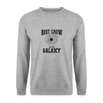 Galaxy Workplace Coworker Crew Office Family - Unisex Sweatshirt - salt & pepper - Front - Alina (178cm) & Michal (187cm)