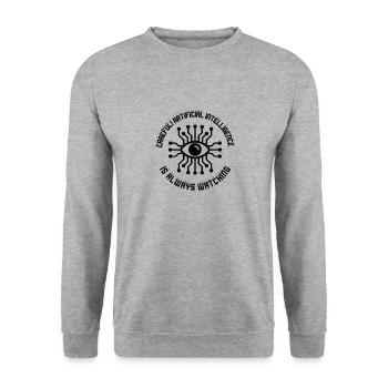 Künstliche Intelligenz Programmierung - Unisex Pullover - Weißgrau meliert - Vorne - Alina (178cm) & Michal (187cm)