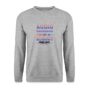Ingénieur du son - Sweat-shirt Unisexe - gris chiné - Devant - Alina (178cm) & Michal (187cm)