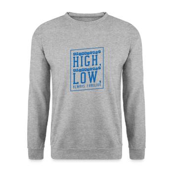 Diabetische Bauchspeicheldrüse - Unisex Pullover - Weißgrau meliert - Vorne - Alina (178cm) & Michal (187cm)