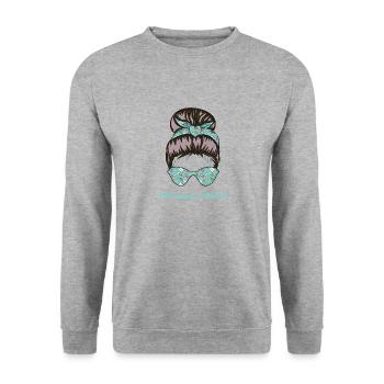Santé mentale Le violeur3 - Sweat-shirt Unisexe - gris chiné - Devant - Alina (178cm) & Michal (187cm)