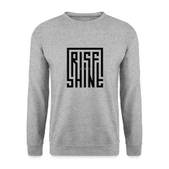 Rise and shine - Unisex Sweatshirt - salt & pepper - Front - Alina (178cm) & Michal (187cm)