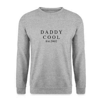 Daddy Cool est 2002 - Unisex Sweatshirt - salt & pepper - Front - Alina (178cm) & Michal (187cm)