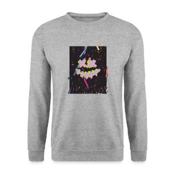 Colorful - Unisex Sweatshirt - salt & pepper - Front - Alina (178cm) & Michal (187cm)