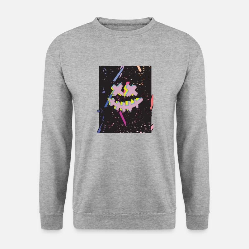 Bunt - Unisex Pullover - Weißgrau meliert
