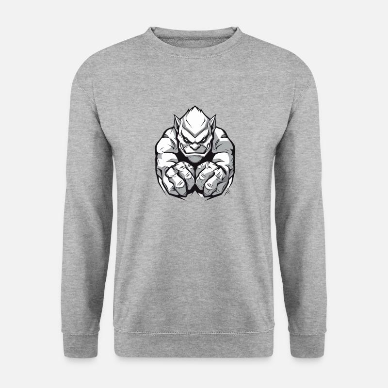 cool Gamer - Unisex Pullover - Weißgrau meliert
