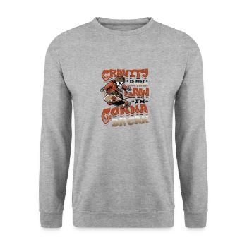 Skateboard Halfpipe, Tricks, Skateboarding - Unisex Sweatshirt - salt & pepper - Front - Alina (178cm) & Michal (187cm)