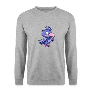 Danseur de bec-de-chaussure - Sweat-shirt Unisexe - gris chiné - Devant - Alina (178cm) & Michal (187cm)