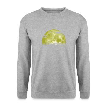 ATHENES Moon Light Nuit Etoiles Skyline - Sweat-shirt Unisexe - gris chiné - Devant - Alina (178cm) & Michal (187cm)