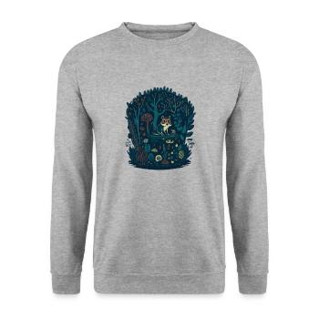 Forest Chipmunk - Unisex Sweatshirt - salt & pepper - Front - Alina (178cm) & Michal (187cm)