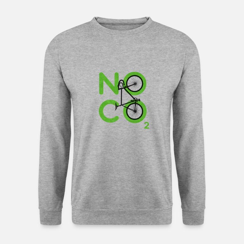Kein CO2 - Unisex Pullover - Weißgrau meliert