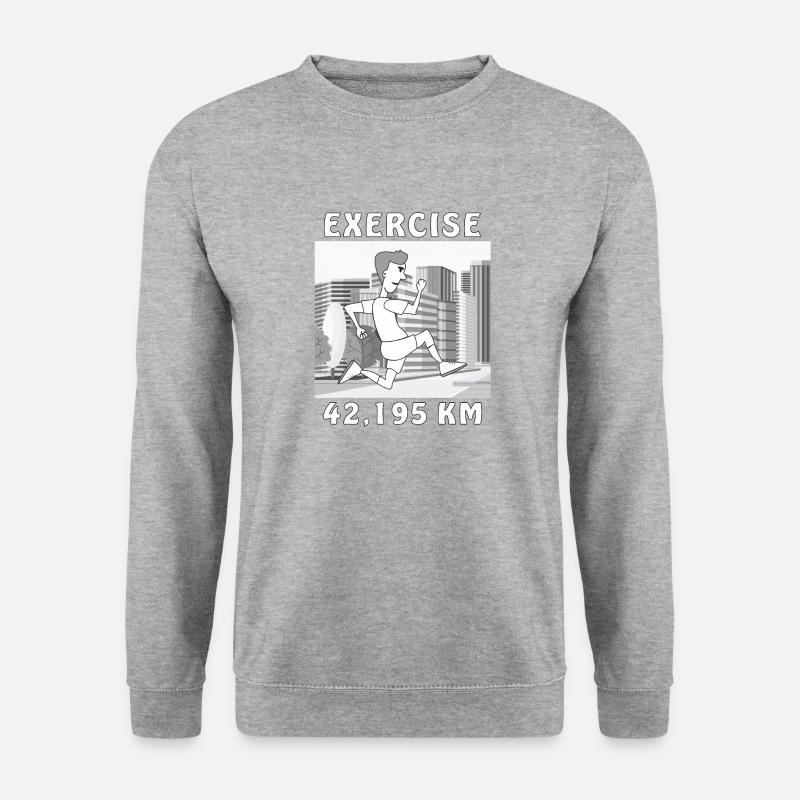 EXERCISE RUNNER - Unisex Sweatshirt - salt & pepper