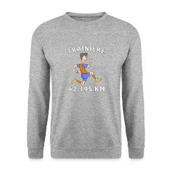 Faire du jogging - Sweat-shirt Unisexe - gris chiné - Devant - Alina (178cm) & Michal (187cm)