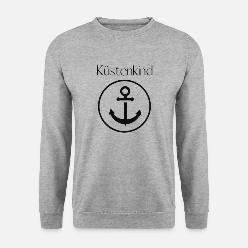 Küstenkind - Unisex Pullover - Weißgrau meliert