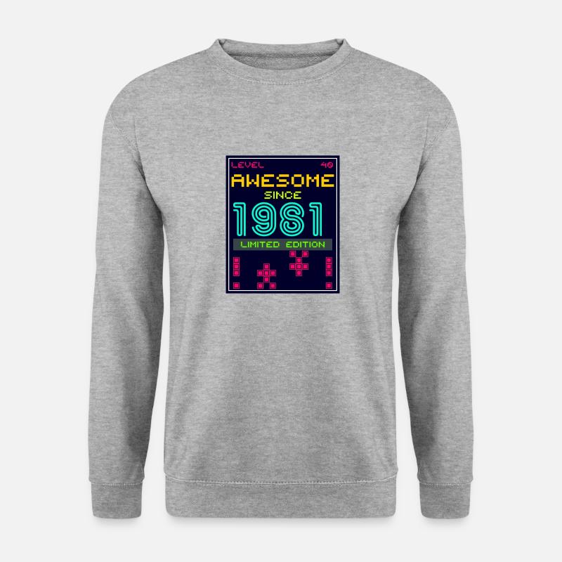 Awesome since 1981 limited edition - Unisex Sweatshirt - salt & pepper