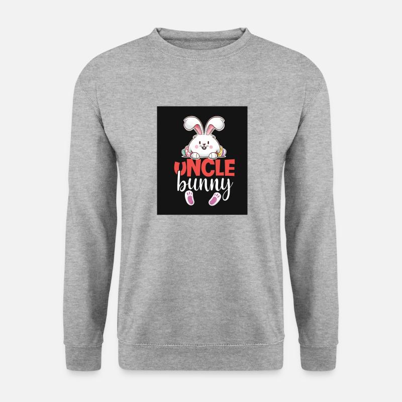 Onkel Hase - Unisex Pullover - Weißgrau meliert