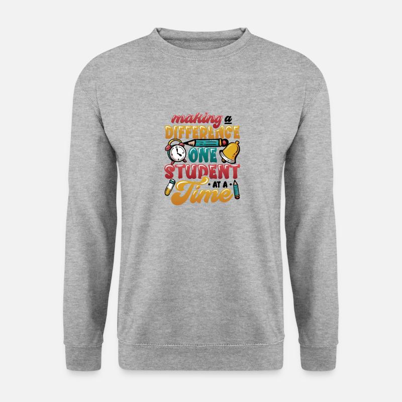 Einen Unterschied Machen - Unisex Pullover - Weißgrau meliert