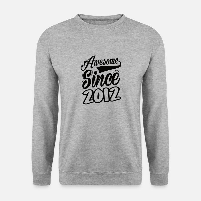 Awesome Since 2012 - Unisex Sweatshirt - salt & pepper