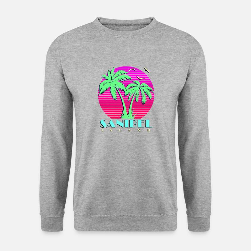 Sanibel Island - Unisex Pullover - Weißgrau meliert