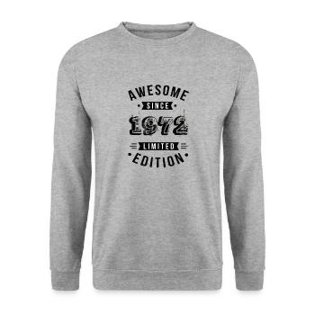 Génial depuis 1972 édition limitée - Sweat-shirt Unisexe - gris chiné - Devant - Alina (178cm) & Michal (187cm)