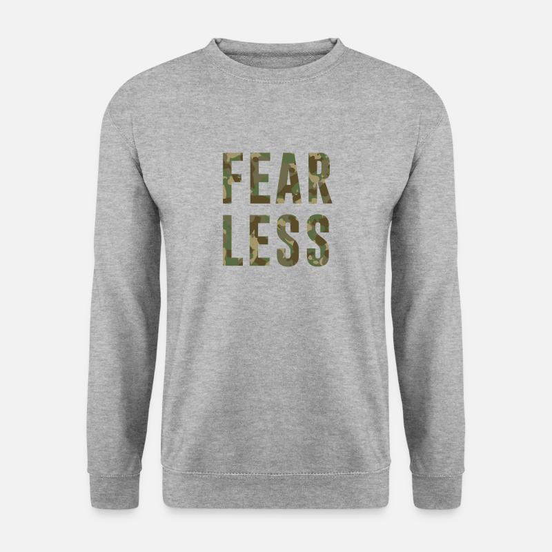 Fearless Camo Camouflage Pattern - Unisex Sweatshirt - salt & pepper