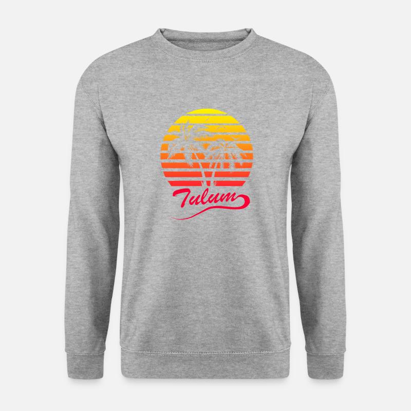 Tulum - Unisex Pullover - Weißgrau meliert