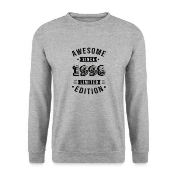 Awesome Since 1998 Limited Edition - Unisex Sweatshirt - salt & pepper - Front - Alina (178cm) & Michal (187cm)