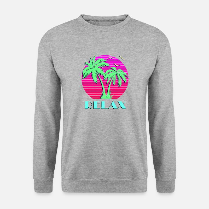 Entspannen - Unisex Pullover - Weißgrau meliert