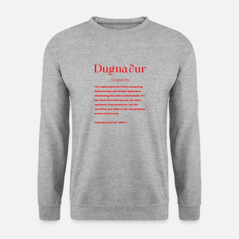 Isländisch Definition - Unisex Pullover - Weißgrau meliert