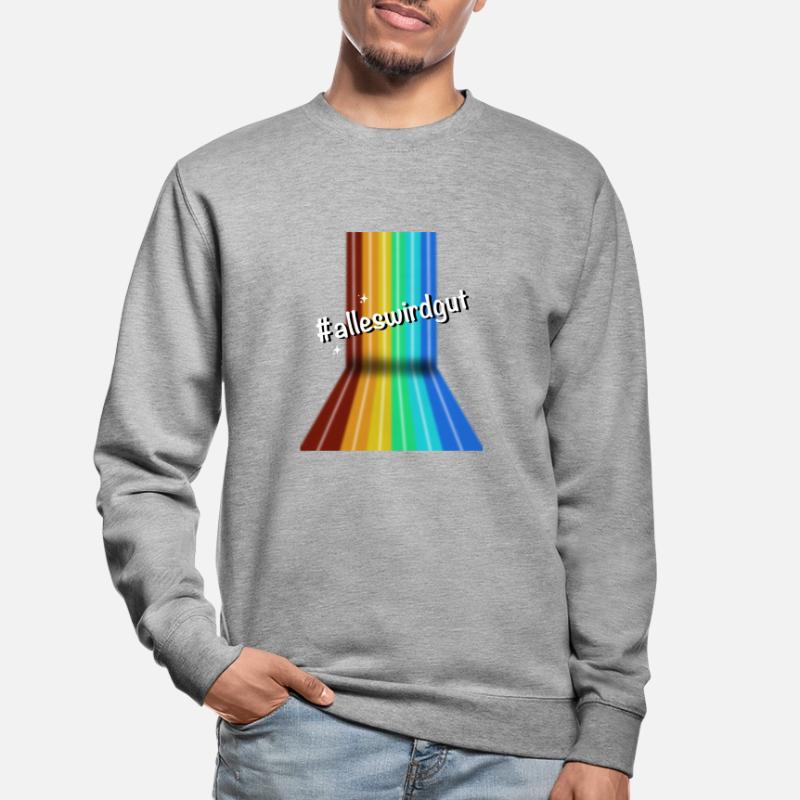 #alleswirdgut Alles wird gut Spruch Statement Unisex Pullover