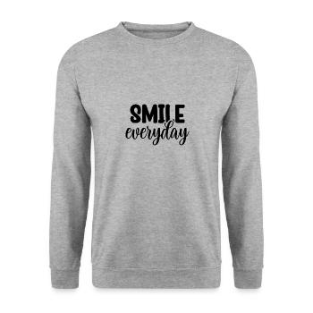 Citations de motivation inspirantes Dictons - Sweat-shirt Unisexe - gris chiné - Devant - Alina (178cm) & Michal (187cm)