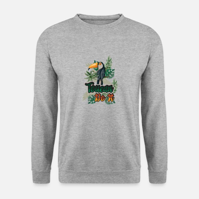 Toucan Do It - Unisex Pullover - Weißgrau meliert