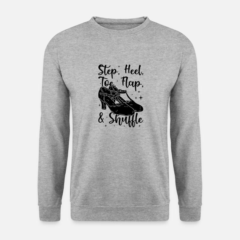 Stepptänzer Stepptanzschuhe Stepptanzlehrer - Unisex Pullover - Weißgrau meliert