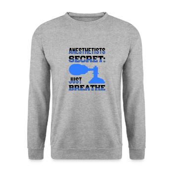 Anesthésiste Anesthésiste Anesthésiologie Anesthésiste - Sweat-shirt Unisexe - gris chiné - Devant - Alina (178cm) & Michal (187cm)