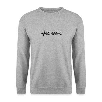 Je suis mécanicien mécanicien automobile mécanicien mécanicien garage - Sweat-shirt Unisexe - gris chiné - Devant - Alina (178cm) & Michal (187cm)