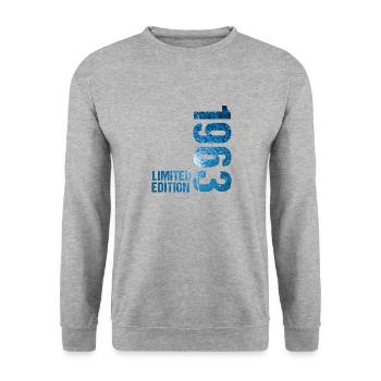 18 JAHRE 18. GEBURTSTAG LIMITED EDITION - Unisex Pullover - Weißgrau meliert - Vorne - Alina (178cm) & Michal (187cm)