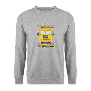 School Bus Monitor Bus Attendant School Transport - Unisex Sweatshirt - salt & pepper - Front - Alina (178cm) & Michal (187cm)
