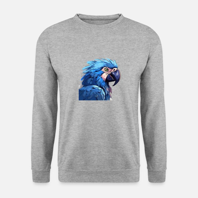 Hyazinth Ara - Unisex Pullover - Weißgrau meliert