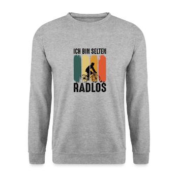 Rennrad Radsport Rennräder Rennradfahrer - Unisex Pullover - Weißgrau meliert - Vorne - Alina (178cm) & Michal (187cm)