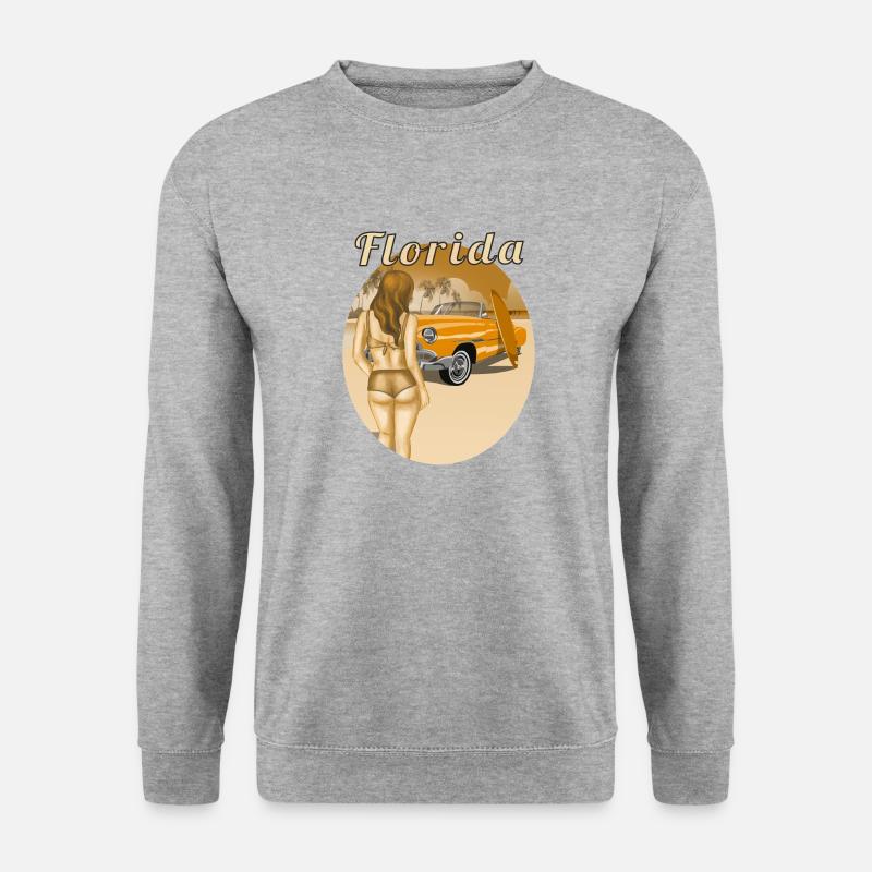 Florida - Unisex Pullover - Weißgrau meliert