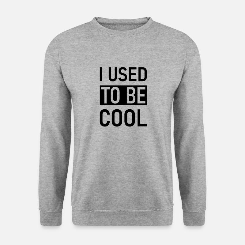 Früher war ich cool - Unisex Pullover - Weißgrau meliert