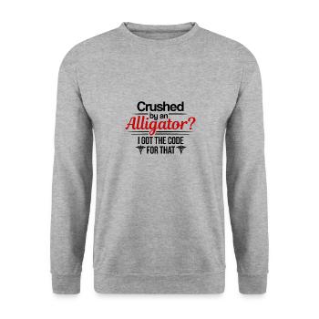 Codeur médical Profession Médical - Sweat-shirt Unisexe - gris chiné - Devant - Alina (178cm) & Michal (187cm)
