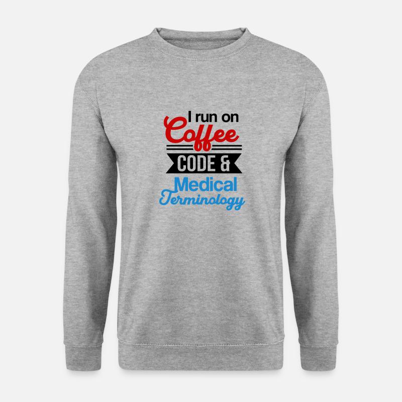 Medical Coder Profession Medical - Unisex Sweatshirt - salt & pepper