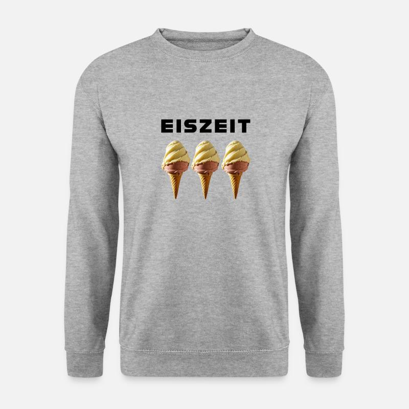 Eiszeit - Unisex Pullover - Weißgrau meliert