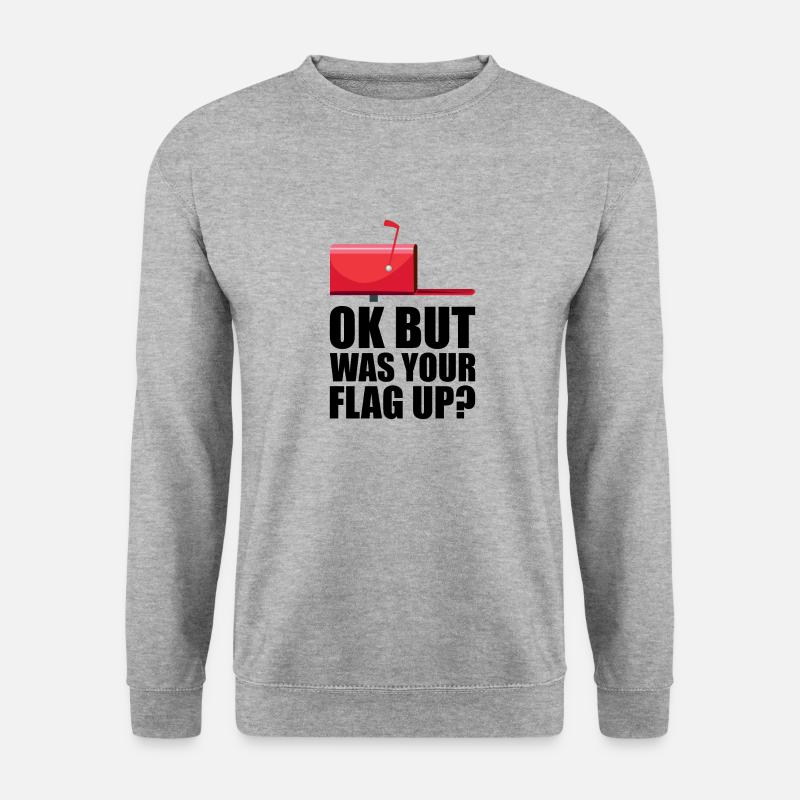 Postbote Postbotin Post Briefträger - Unisex Pullover - Weißgrau meliert