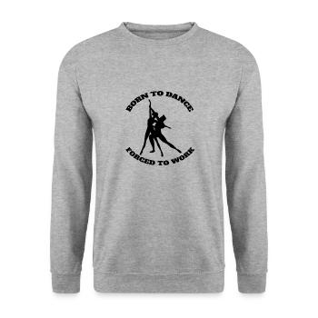 Ballet Gift Dance Dancer Ballerina Dance Class - Sweat-shirt Unisexe - gris chiné - Devant - Alina (178cm) & Michal (187cm)