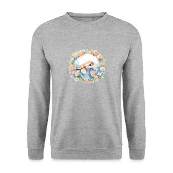 Turtle Lizard Turtle Baby Turtles - Unisex Sweatshirt - salt & pepper - Front - Alina (178cm) & Michal (187cm)